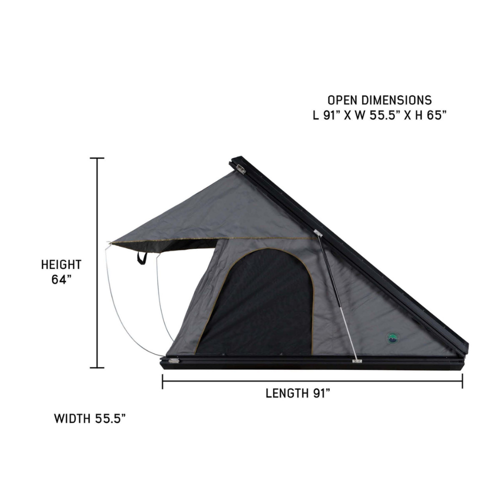 OVS Mamba 3 Roof Top Tent - Black/Grey