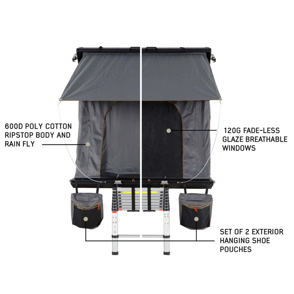 OVS Mamba 3 Roof Top Tent - Black/Grey