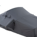 Extended Roof Top Tent in Dark Gray with cover on