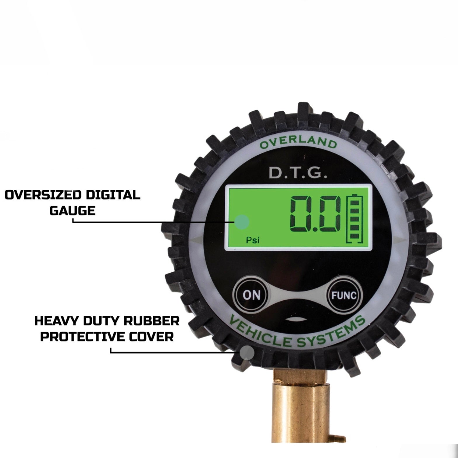 Universal Digital Tire Gauge, Valve Kit & Storage Bag